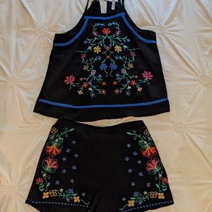 Crop Top and Shorts Set